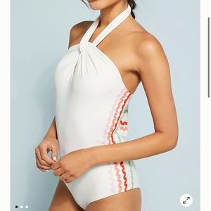 PAPER London Zig Zag One Piece Swimsuit